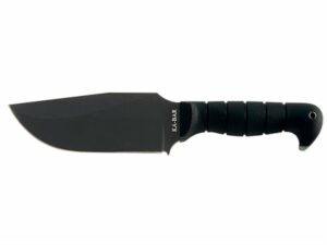 KA-BAR Heavy Duty Warthog Fixed Blade Knife 6.75″ Drop Point SK5 Cor-Van Steel Blade Kraton Handle Black For Sale