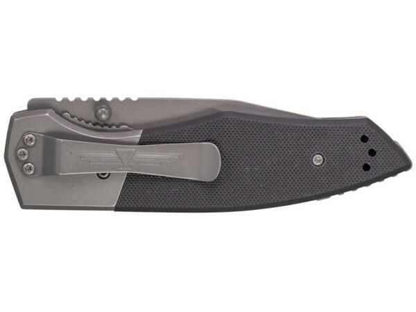 KA-BAR Jarosz Beartooth Folding Knife 3.5″ Drop Point 5Cr15MoV Stainless Gray Blade G10 Handle Black For Sale