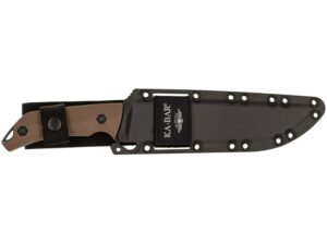 KA-BAR Jarosz Camp Turok Fixed Blade Knife 8″ Drop Point 1095 Cro-Van Black Blade Ultramid Handle Brown For Sale