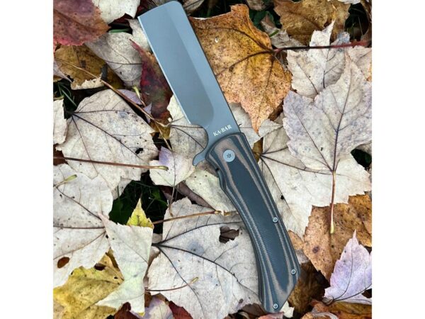 KA-BAR Mark 98-R Folding Knife 3.9″ Cleaver 5Cr15MoV Stainless Gray Blade G10 Handle Black For Sale
