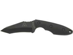 KA-BAR TDI Hinderer Hell Fire Fixed Blade Knife 3.563″ Tanto Point 1095 Cro-Van Black Blade Ultramid Handle Black For Sale