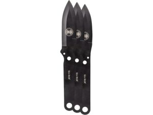 KA-BAR Throwing Knife Set Fixed Blade Knife 4″ Dagger 3Cr13 Black Blade 3Cr13 Handle Black For Sale