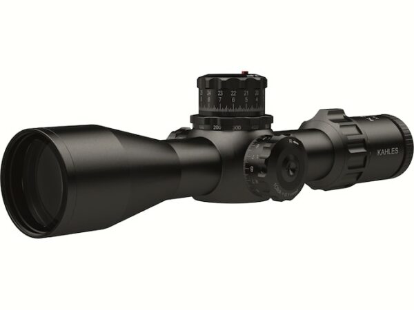 Kahles K318i Rifle Scope 34mm Tube 3.5-18x 50mm 1/10 Mil CCW Adjustments Zero Stop Top Focus First Focal Illuminated Reticle Matte For Sale