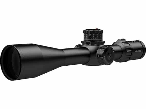 Kahles K525i Rifle Scope 34mm Tube 5-25x 56mm 1/10 Mil CCW Adjustments Zero Stop Left Windage Knob Top Focus First Focal Illuminated TREMOR3 Reticle Matte For Sale