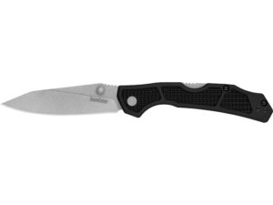 Kershaw Cargo Folding Knife 3.2″ Drop Point D2 Tool Steel Stonewashed Blade Glass Filled Nylon Handle Black For Sale