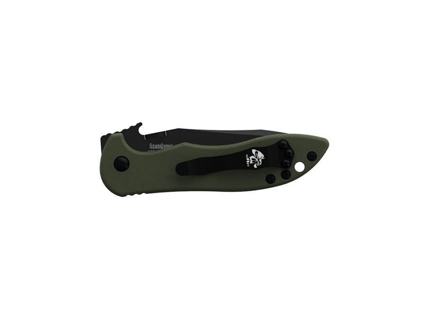 Kershaw Emerson CQC-5K Folding Knife 3″ Modified Clip Point 8Cr13 Black Stainless Steel Blade G10 Handle Olive Drab For Sale