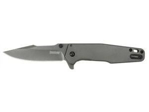 Kershaw Ferrite Assisted Opening Folding Pocket Knife 3.3″ Spear Point 8Cr13MoV Steel Blade Steel Handle Gray For Sale