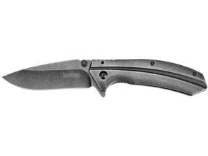 Kershaw Filter Assisted Opening Folding Pocket Knife 3.25″ Drop Point 3Cr13 Steel Blade Stainless Steel Handle BlackWash For Sale