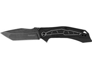 Kershaw Flatbed Folding Knife 3.125″ Tanto Point 8Cr10MoV BlackWash Blade Glass Filled Nylon Handle Black For Sale