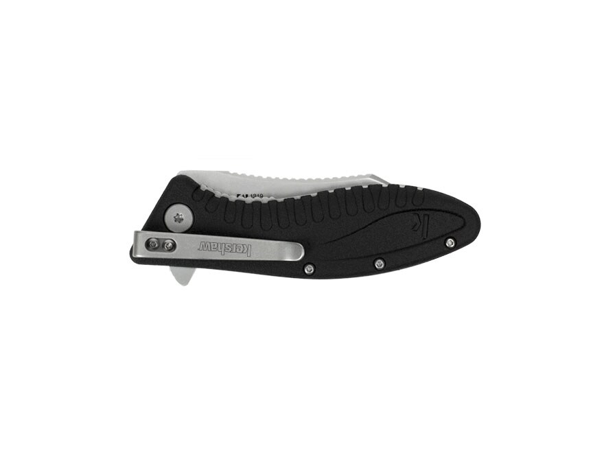 Kershaw Grinder Assisted Opening Folding Knife 3.25″ Modified Tanto Point 4Cr13MoV Steel Blade Nylon Handle Black For Sale