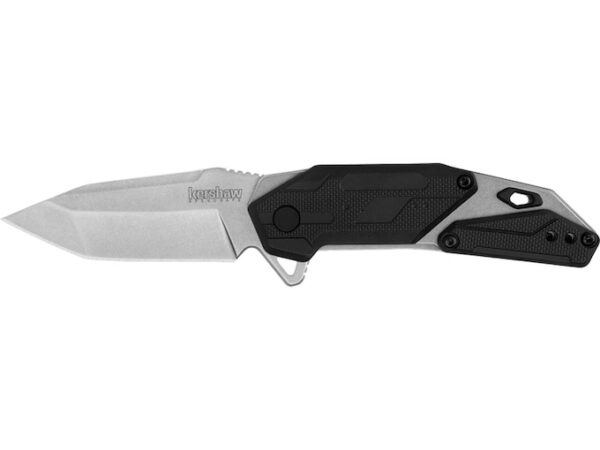 Kershaw Jetpack Folding Knife 2.75″ Tanto Point 8Cr10MoV Stonewashed Blade Stainless Steel Handle Black For Sale