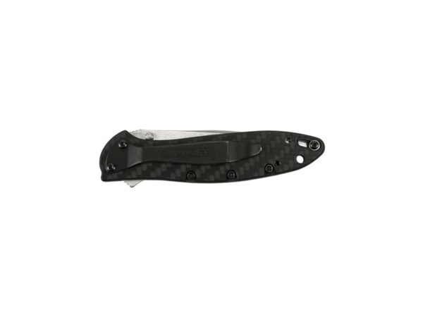 Kershaw Leek Folding Knife 3″ Wharncliffe CPM-154 Stainless Steel Blade Carbon Fiber Handle Black For Sale