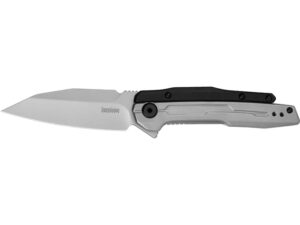 Kershaw Lithium Folding Knife 3.25″ Modified Wharncliffe 8Cr10MoV Bead Blasted Blade Stainless Steel Handle Black/Gray For Sale