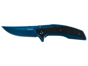 Kershaw Outright Assisted Opening Folding Knife 3″ Blue Drop Point 8Cr13MoV Stainless Steel Blade G-10/PVD Handle Blue/Black For Sale