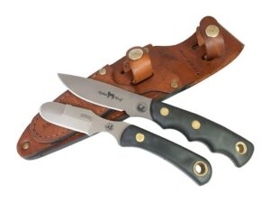 Knives of Alaska Alpha Wolf/Muskrat Combo Fixed Blade Knife S30V/D2 Steel Blades Suregrip Handle Black For Sale