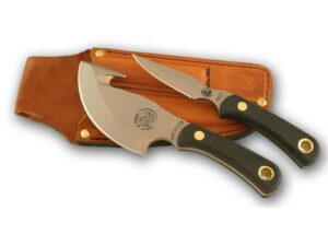 Knives of Alaska Light Hunter Combination Fixed Blade Hunting Knife Set with Leather Sheath For Sale