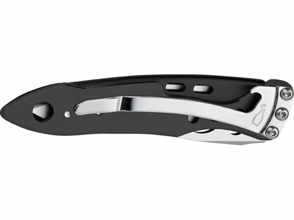Leatherman Skeletool KB Folding Knife 2.6″ Clip Point 420HC Stainless Steel Blade Stainless Steel Handle Black For Sale