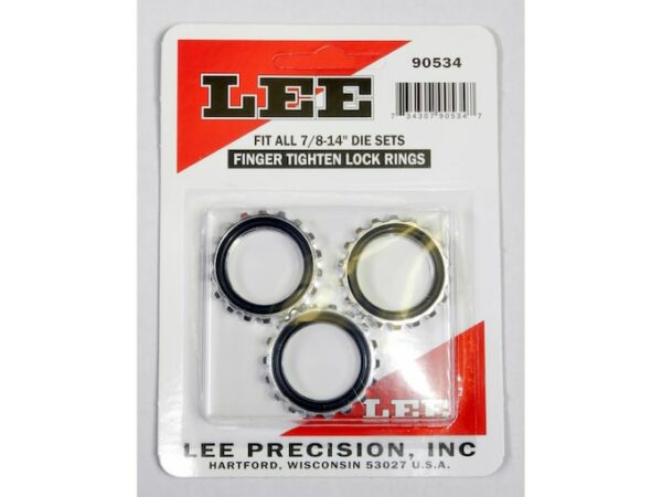Lee Die Locking Ring 7/8″-14 Thread Pack of 3 For Sale