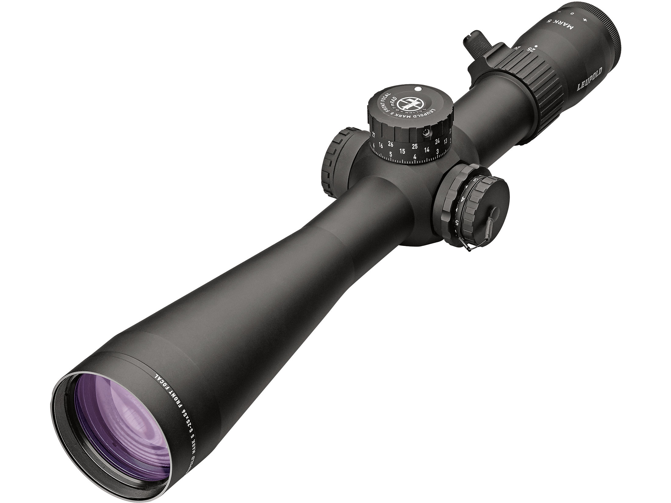 Leupold Mark 5 M5C3 Rifle Scope 35mm Tube 5-25x 56mm Zero Stop 1/10 Mil Adjustments First Focal Matte For Sale