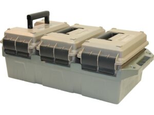 MTM 3-Can Ammo Crate Combo with 50 Caliber Cans Polymer Dark Earth For Sale