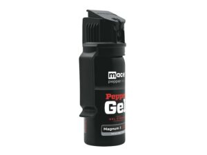 Mace Brand Large Gel Pepper Spray 45 Gram Aerosol 10% OC Gel Plus UV Dye Black For Sale