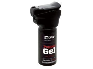 Mace Brand Night Defender Gel Pepper Spray 45 Gram Aerosol Integrated LED Light 10% OC Gel Plus UV Dye Black For Sale