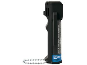 Mace Brand Triple-Action Personal Model Pepper Spray 18 Gram Aerosol Includes Key Ring 10% OC Plus Tear Gas and UV Dye Black For Sale