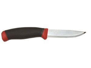 Morakniv Clipper 840 Fixed Blade Knife 4.1″ Clip Point High Carbon Steel Blade Polymer Handle Black/Red For Sale