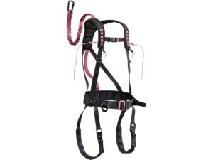 Muddy Outdoors Women’s The Safeguard Treestand Safety Harness Nylon Black and Pink For Sale