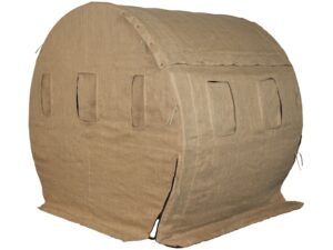 Muddy The Bale Blind Ground Blind Steel and Fabric For Sale
