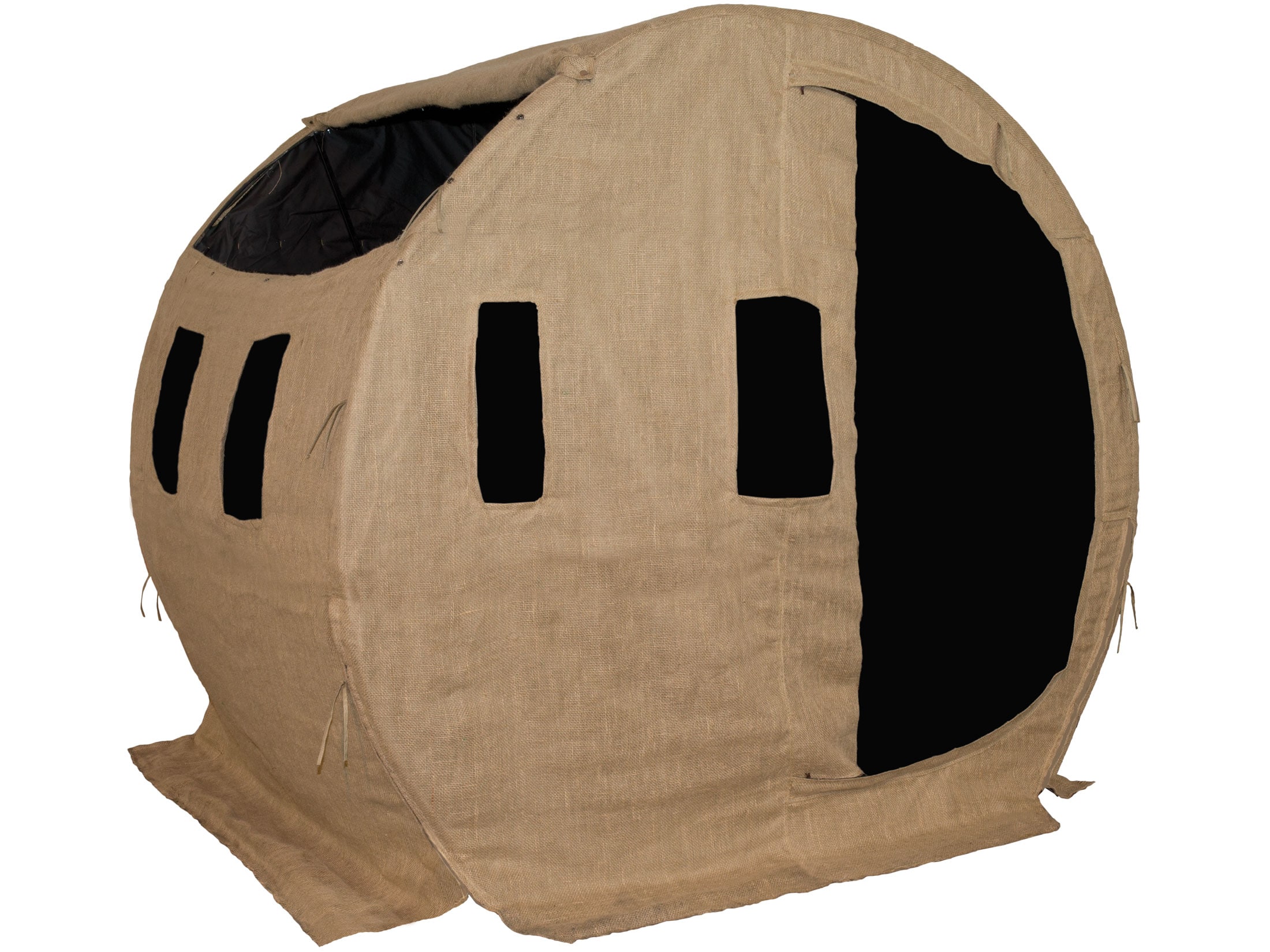 Muddy The Bale Blind Ground Blind Steel and Fabric For Sale