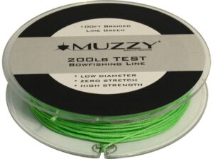 Muzzy 200# Bowfishing Line 100′ Green For Sale