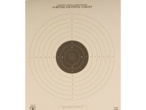 NRA Official Air Pistol Targets B-40 10 Meter Paper Pack of 100 For Sale