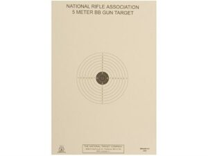 NRA Official Air Rifle Targets AR-4/1 5 Meter BB Gun Paper Package of 100 For Sale