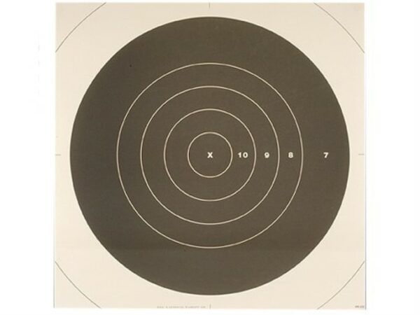 NRA Official High Power Rifle Targets Repair Center MR-63C 300 Yard Slow Fire Paper Pack of 100 For Sale