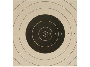 NRA Official High Power Rifle Targets Repair Center SR-21C 100 Yard Rapid Fire Paper Pack of 100 For Sale