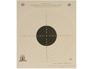 NRA Official International Pistol Targets B-35 25 Yard Free Pistol Paper Package of 100 For Sale