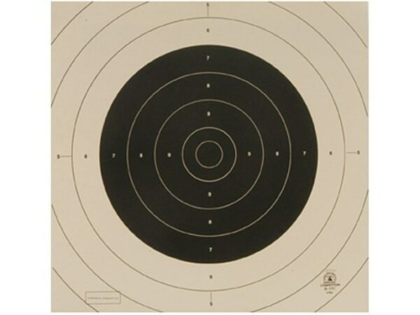 NRA Official International Pistol Targets Repair Center B-19C 25/50 Yard Slow Fire Paper Pack of 100 For Sale