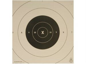 NRA Official Pistol Targets Repair Center B-8C Timed and Rapid Fire Tagboard Pack of 100 For Sale