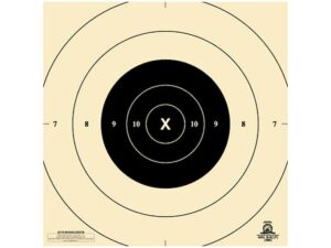 NRA Official Pistol Targets Repair Center B-8(P) 25 Yard Timed and Rapid Fire Paper Package of 100 For Sale
