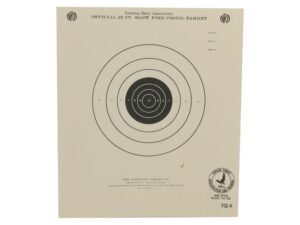 NRA Official Pistol Targets TQ-6 25′ Slow Fire Paper Pack of 100 For Sale