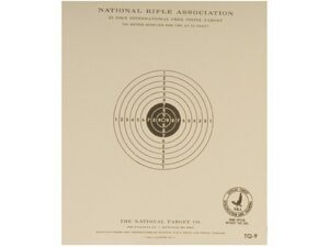 NRA Official Pistol Targets TQ-9 25′ Slow Fire Paper Pack of 100 For Sale