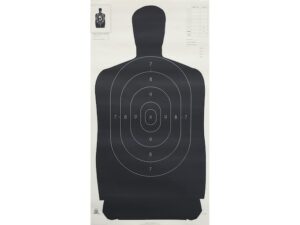 NRA Official Silhouette Targets B-27 (24″) 50 Yard Paper Black/White Pack of 100 For Sale