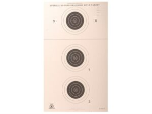 NRA Official Smallbore Rifle Targets A-23/3 50-Yard Paper Package of 100 For Sale