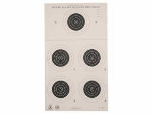 NRA Official Smallbore Rifle Targets A-23/5 50-Yard Paper Pack of 100 For Sale