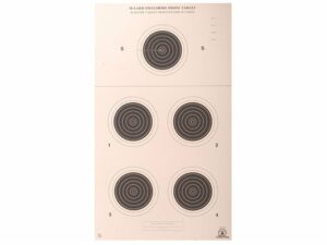 NRA Official Smallbore Rifle Targets A-27 50-Yard Prone Paper Pack of 100 For Sale