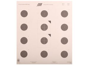 NRA Official Smallbore Rifle Targets USA/NRA-50 50-Foot Paper Pack of 100 For Sale