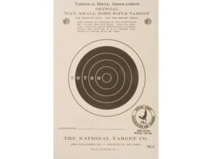 NRA Official Smallbore Rifle Training Targets TQ-2 75′ Paper Package of 100 For Sale