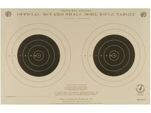 NRA Official Smallbore Rifle Training Targets TQ-3/2 50 Yard Paper Pack of 100 For Sale