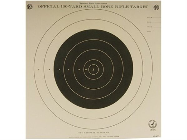 NRA Official Smallbore Rifle Training Targets TQ-4 100 Yard Tagboard Pack of 100 For Sale